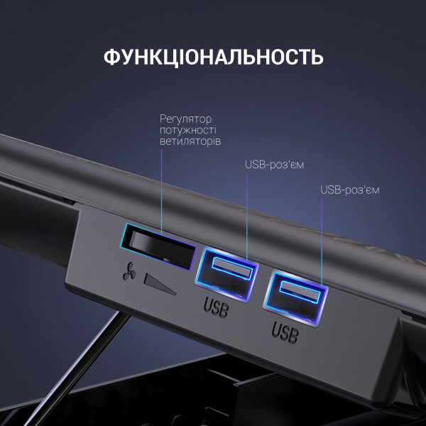 Фото - Подставка под ноутбук охлаждающая OfficePro CP500B Black
