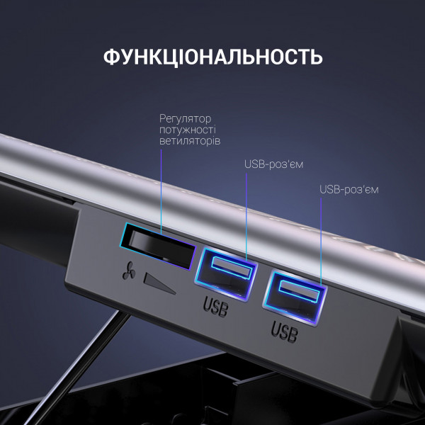 Фото - Підставка під ноутбук охолоджуюча OfficePro CP500S Silver