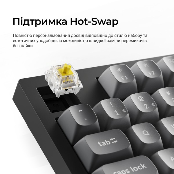 Фото - Клавиатура беспроводная Keychron K10 Max Super Banana Switch Black RGB (K10M-H4-UA)