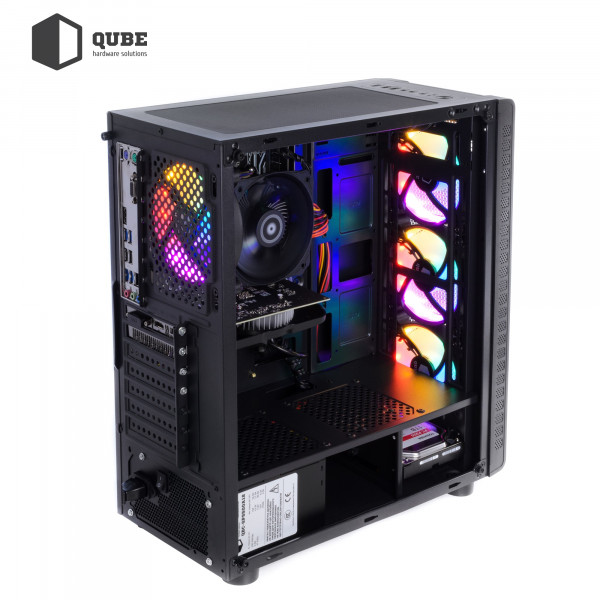 Фото - Системный блок QUBE QB Ryzen 5 3600 GT 1030 2GB 161Win (Ryzen53600GT10302GB161Win)