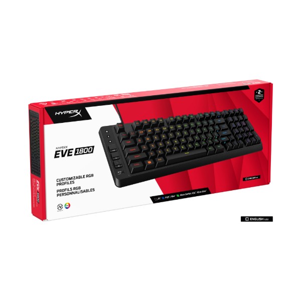 Фото - Клавиатура проводная игровая HyperX Eve 1800 USB Black (B7JE0AA)