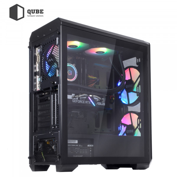 Фото - Системный блок QUBE QB i7 13700KF RTX 3050 8GB W1 32102 (i713700KFRTX30508GBW132102)