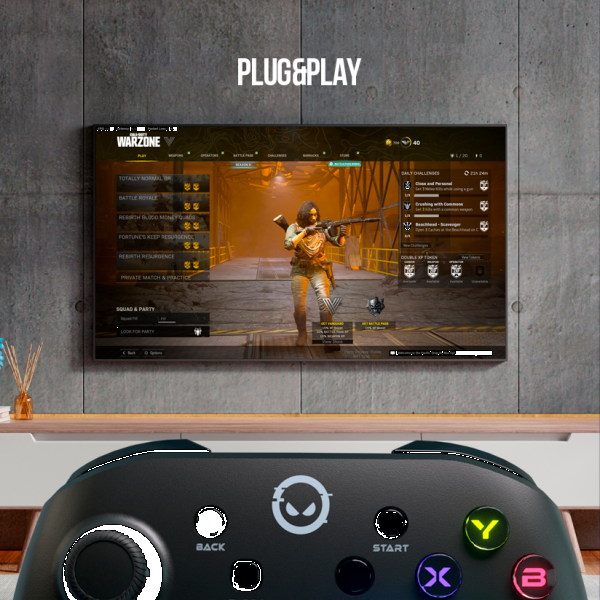 Фото - Геймпад Lorgar TRIX-510 Wireless Gamepad BT Black (LRG-GP510)