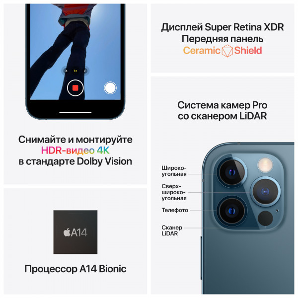 Фото - Смартфон Apple iPhone 12 Pro 256Gb Graphite