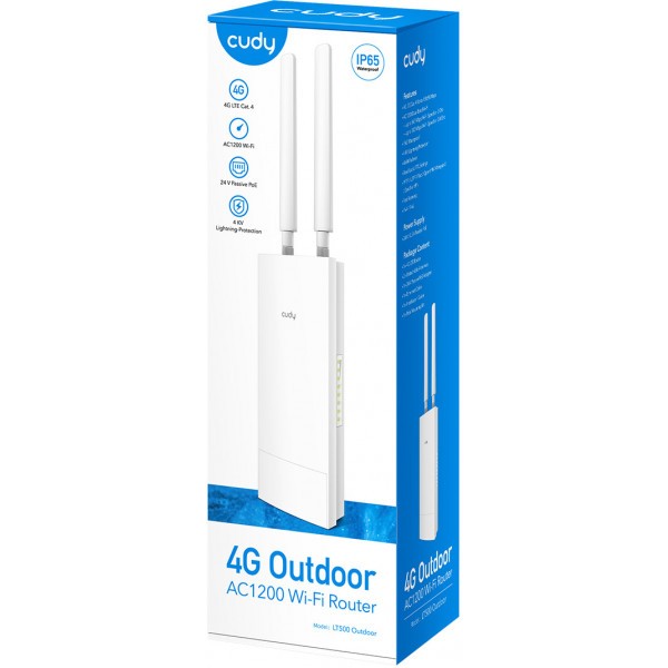 Фото - Маршрутизатор интернет WiFi5+4G Cudy LT500 Outdoor (73-00530)