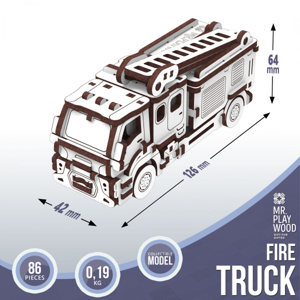 Фото - 3D пазли Mr.Playwood Пожежна машина (10803)
