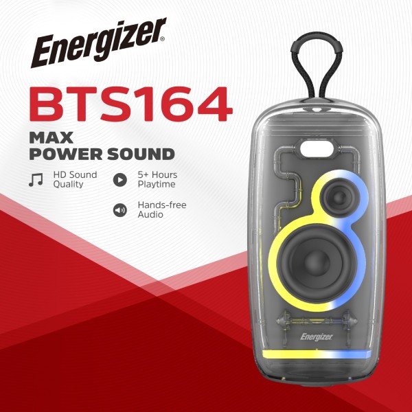 Фото - Портативная акустика Energizer 16Вт Bluetooth Black (BTS164)