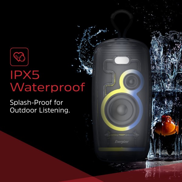 Фото - Портативная акустика Energizer 16Вт Bluetooth Black (BTS164)