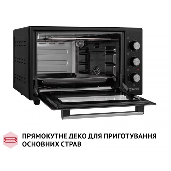 Фото - Піч електрична Perfelli TRIMO 37 BLACK