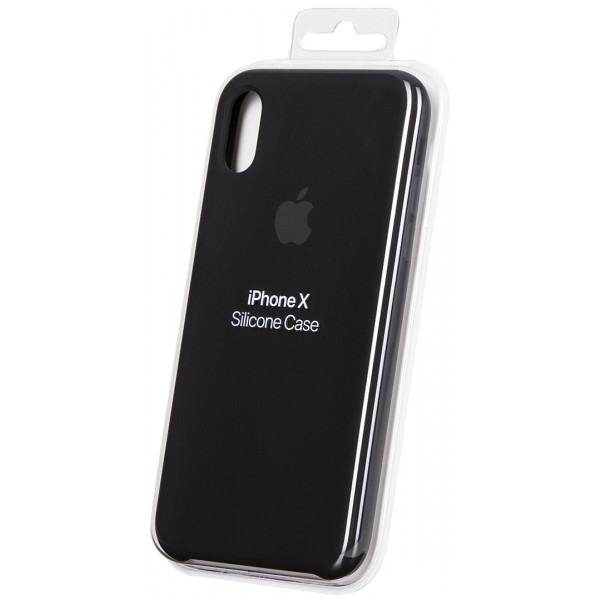 Фото - Чехол для смартфона Apple iPhone X Silicone Case - Black (ZKMQT12ZMA)