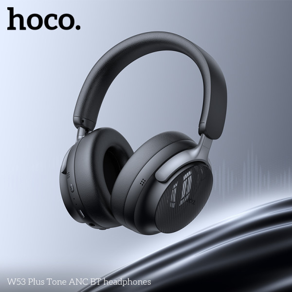 Фото - Наушники накладные беспроводные HOCO W53 Plus Classic Black (6942007646604)