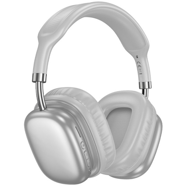 Фото - Навушники накладні бездротові HOCO W52 Silver (6942007646550)