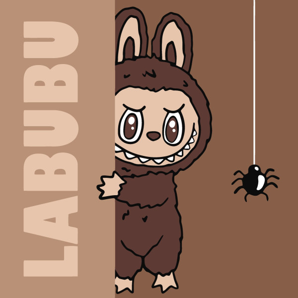 Фото - Картина по номерам Ideyka для детей "Укрытия Лабубу" 25х25 см (KHO1302)