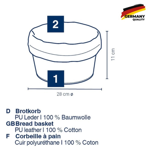 Фото - Хлібниця Kela Grana 28х11 см сріблясто-сіра (12546)