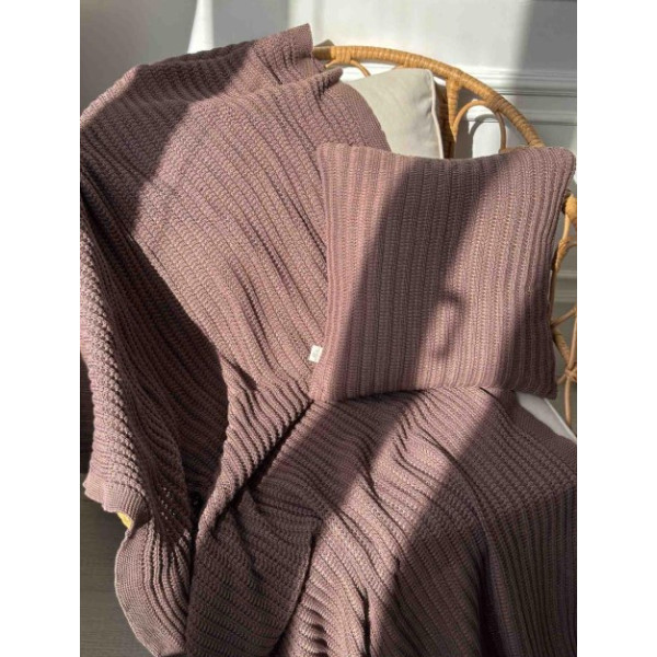 Фото - Наволочка Прованс в'язана COTTON шоколадна 45х45 см (039941) Фото - Наволочка Прованс в'язана COTTON шоколадна 45х45 см (039941)