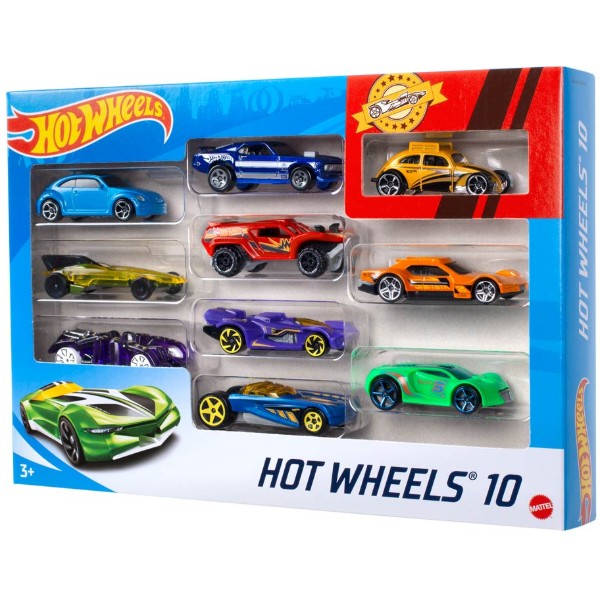 Фото - Набір базових машинок Hot Wheels Автомобіль 10 шт. в ас. (54886)