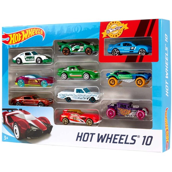 Фото - Набір базових машинок Hot Wheels Автомобіль 10 шт. в ас. (54886)