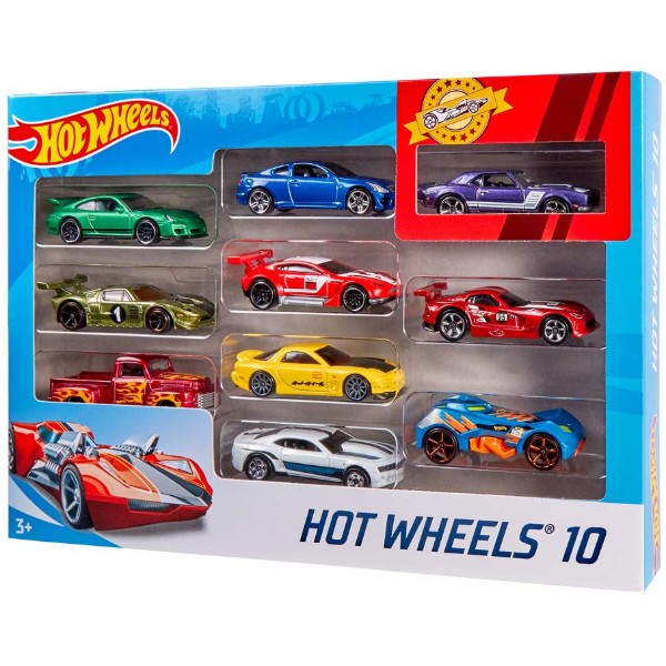 Фото - Набір базових машинок Hot Wheels Автомобіль 10 шт. в ас. (54886)