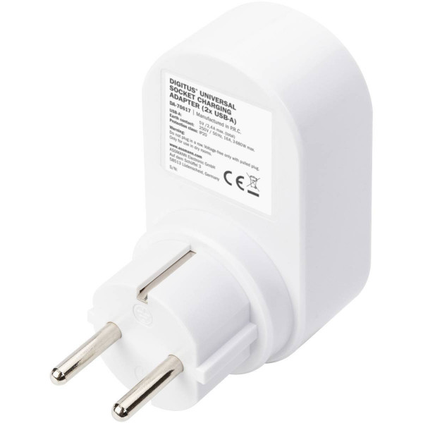 Фото - Мережевий зарядний пристрій Digitus Universal USB + Power Socket (DA-70617)