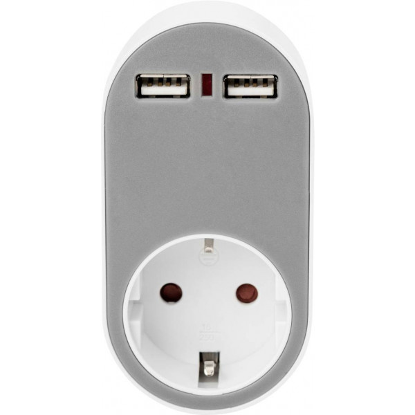 Фото - Мережевий зарядний пристрій Digitus Universal USB + Power Socket (DA-70617)