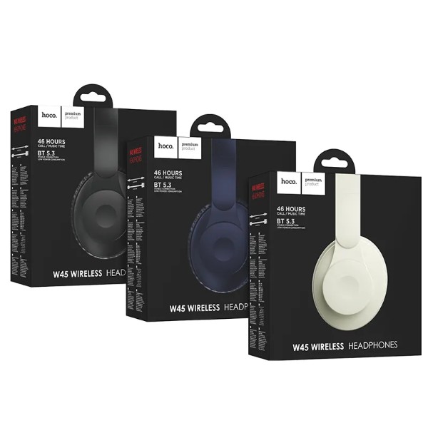 Фото - Навушники накладні бездротові HOCO W45 Enjoy BT headset Blue (6942007601207)