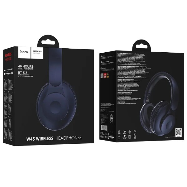 Фото - Навушники накладні бездротові HOCO W45 Enjoy BT headset Blue (6942007601207)