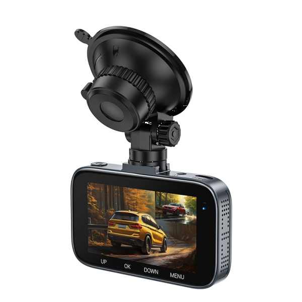 Фото - Відеореєстратор HOCO DV6 Driving recorder with 3'' display (with rear camera) (6942007619745)
