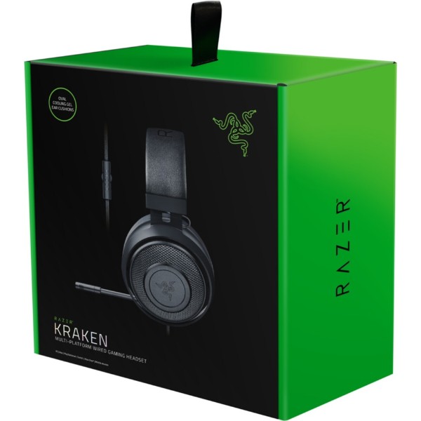 Фото - Гарнітура дротова ігрова Razer Kraken Black (RZ04-02830100-R3U1)