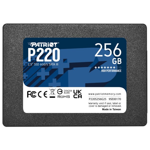 Фото - SSD-накопитель внутренний Patriot P220 256GB 2.5" SATAIII TLC (P220S256G25)