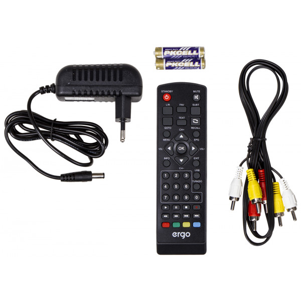 Фото - Тюнер цифрового ТВ Ergo DVB-T2 1638