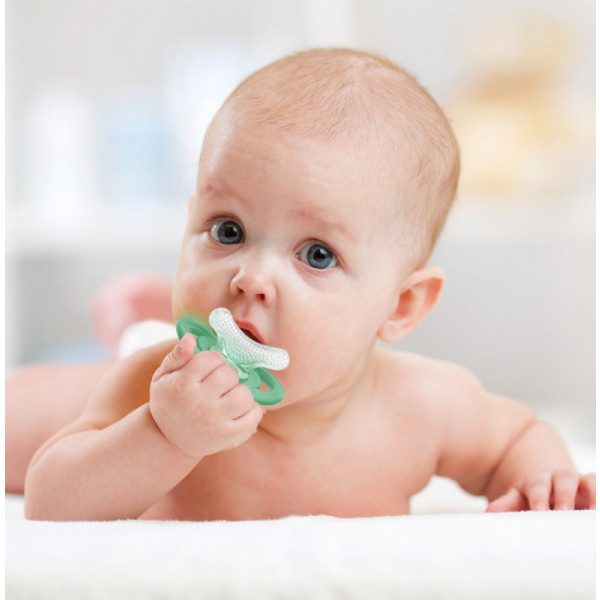 Фото - Прорезыватель с охлаждением BabyOno Первые зубки Мятный (1008/03)