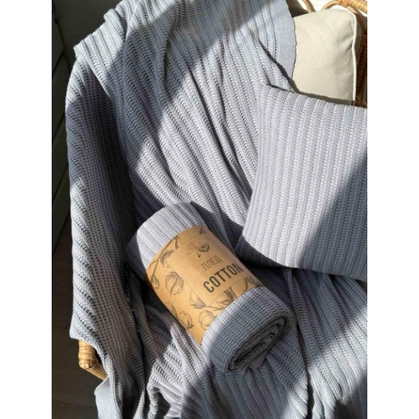 Фото - Наволочка Прованс в'язана COTTON сіра 45х45 см (039942)