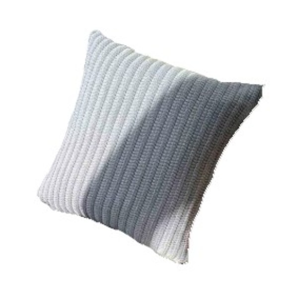 Фото - Наволочка Прованс в'язана COTTON сіра 45х45 см (039942)