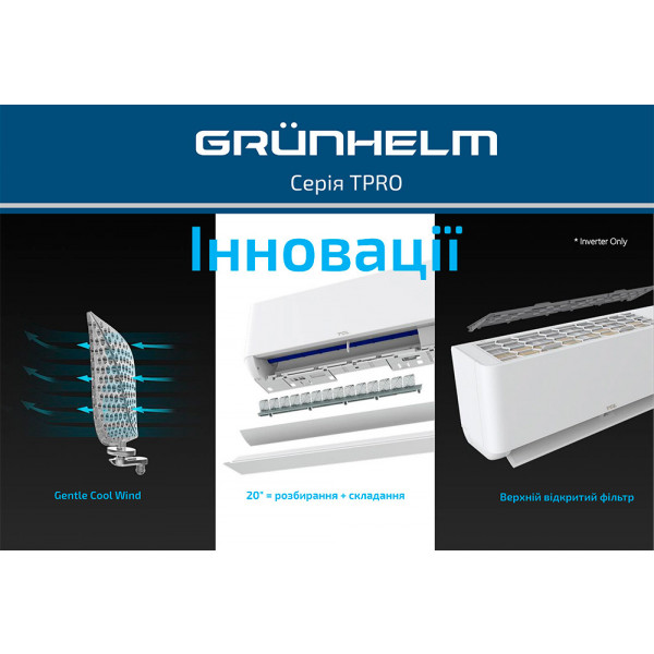 Фото - Кондиціонер спліт Grunhelm GAC-18GH-IWF-TPRO