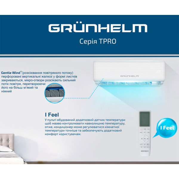 Фото - Кондиціонер спліт Grunhelm GAC-18GH-IWF TPRO-32