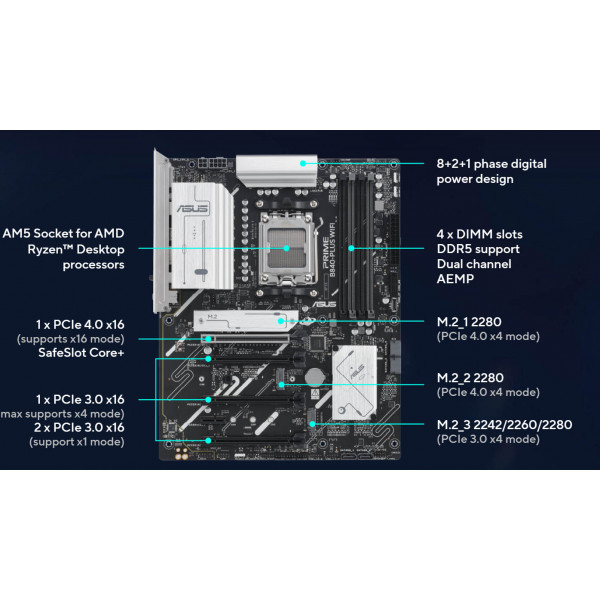Фото - Материнская плата Asus PRIME B840-PLUS WIFI