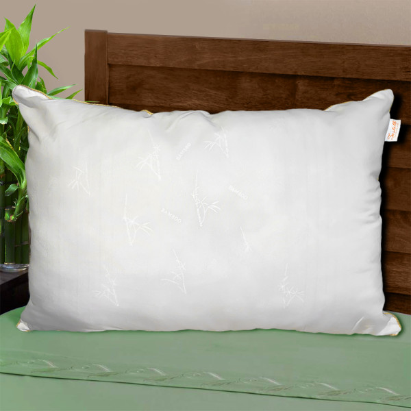 Фото - Подушка стандартна Zastelli Бамбук White Bamboo 70х70 см Біла (13121)