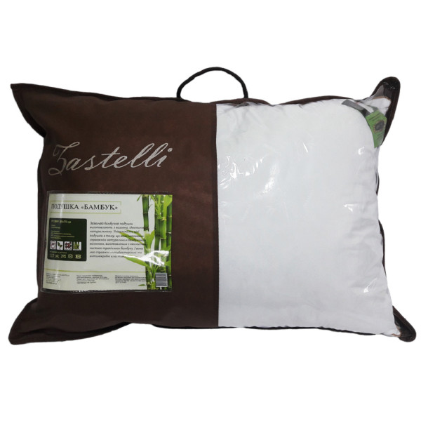 Фото - Подушка стандартна Zastelli Бамбук White Bamboo 70х70 см Біла (13121)