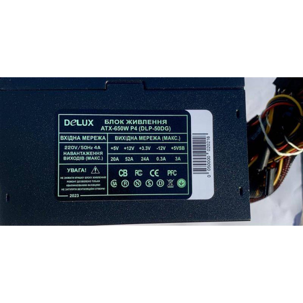 Фото - Блок питания для ПК Delux 650W DLP-50DG