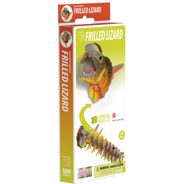 Фото - 3D пазлы EUGY Зоопарк: Плащеносная ящерица (XEG-108)