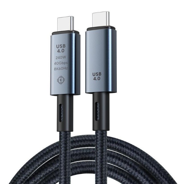 Фото - Кабель XOKO SC-2-240W Type-C to Type-C Pulsing Fast Charging 1,2 м, 240W, USB 4.0 40 Gb/s, 8K 60Hz (XK-SC-2-240W)