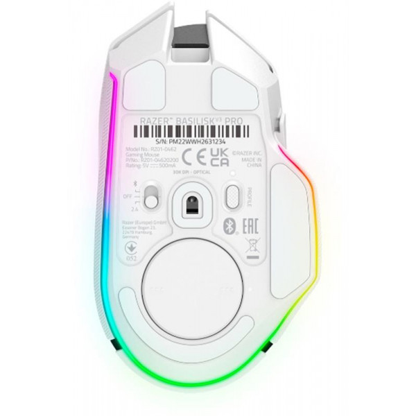 Фото - Миша бездротова ігрова Razer Basilisk V3 Pro WL White (RZ01-04620200-R3G1)
