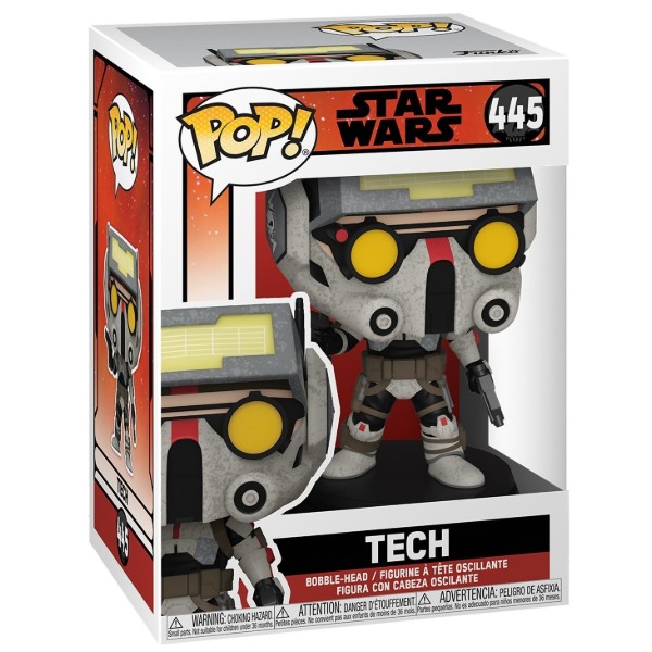 Фото - Коллекционная фигурка FUNKO POP! Bobble Star Wars Bad Batch Tech 55502 (56280) (FUN25491591)