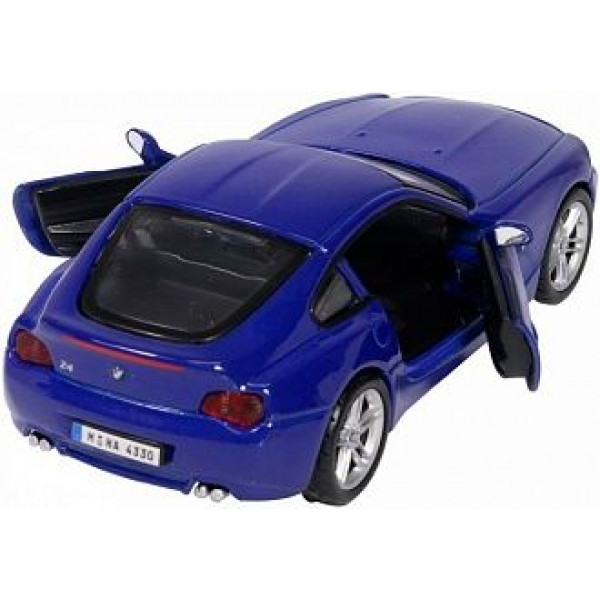 Фото - Колекційна машинка 1:32 Bburago Автомодель - BMW Z4 M COUPE (синій металік, 1:32) (18-43007)
