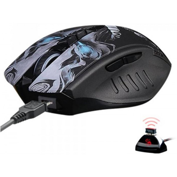 Фото - Уценка - Мышь беспроводная игровая Bloody R80 Plus Skull