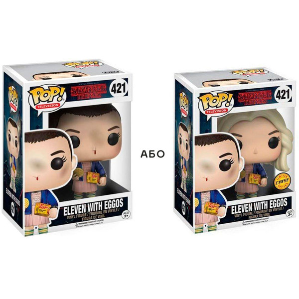 Фото - Колекційна фігурка FUNKO POP! cерии Stranger Things S1 ­ Eleven Eggos(13318-PX-1T3)