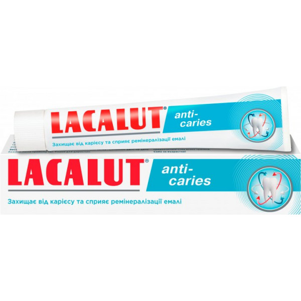 Фото - Зубна паста Lacalut anti-caries 75 мл (4016369694534) Фото - Зубна паста Lacalut anti-caries 75 мл (4016369694534)