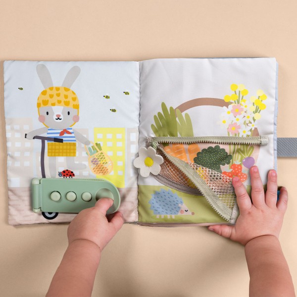 Фото - Книжка-іграшка Taf Toys Садок у місті - БІЗИБУК ЗАЙЧОНКА (13355)
