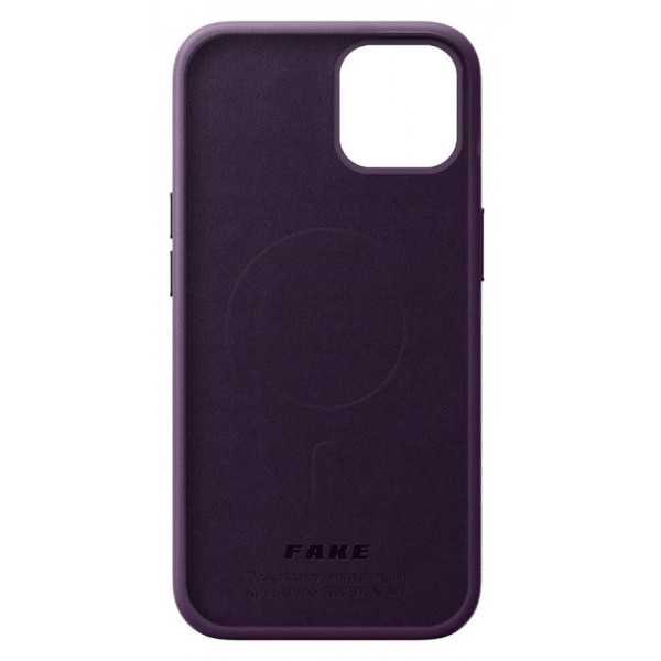 Фото - Чохол для смартфону Armorstandart Fake Leather for Apple iPhone 14 Dark Cherry (ARM64392)