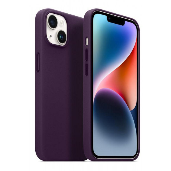 Фото - Чохол для смартфону Armorstandart Fake Leather for Apple iPhone 14 Dark Cherry (ARM64392)